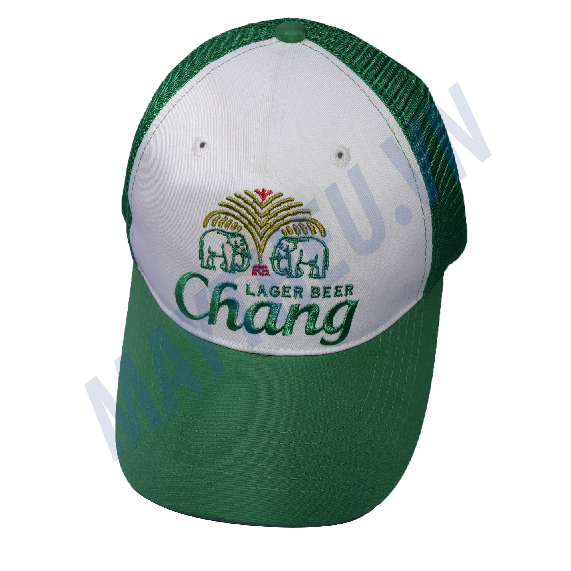 thêu logo nón 